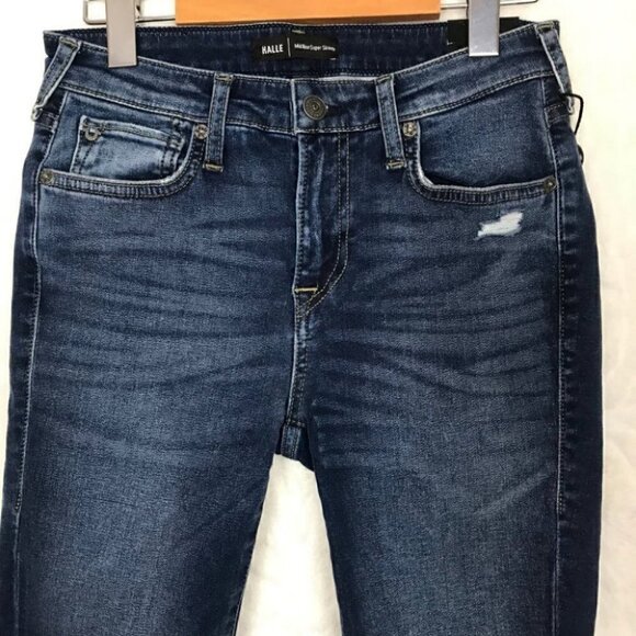 Nwt True Religion Halle Mid Rise Super Skinny Distressed  Jeans Size 26 - Picture 3 of 7